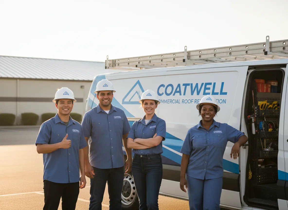 Commercial roof coating company in Hettick, IL